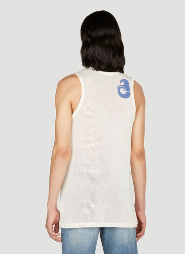 Courrèges Logo Print Tank Top White cou0152007