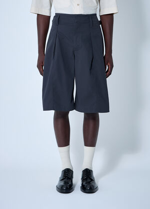Lemaire Pleated Bermuda Shorts Grey lem0160008