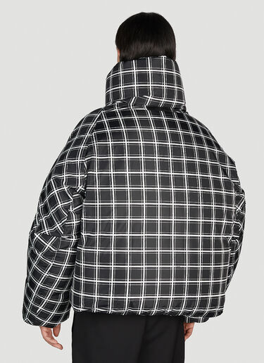 Marni Check Oversized Down Jacket Black mni0154004