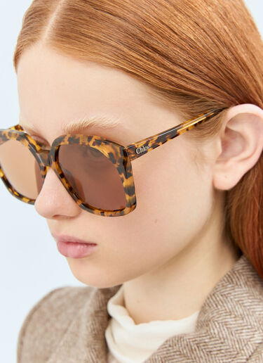 Chloé Tortoiseshell Sunglasses Brown cls0258006
