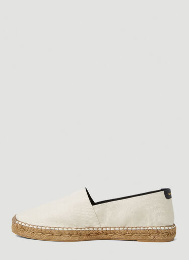 Logo Embroidery Espadrilles Saint Laurent Logo Embroidery Espadrilles Beige sla0151042