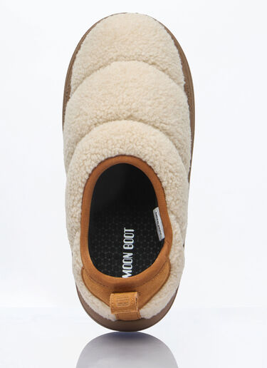 Moon Boot Park Puffer Fleece Slip-On Shoes Beige mnb0260009