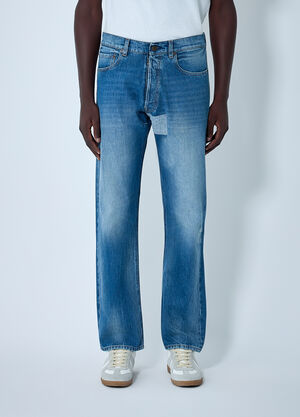 Maison Margiela Contrast Panel Jeans Blue mla0161006