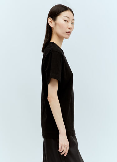 Comme Des Garçons PLAY 徽标贴饰 T 恤 黑色 cpl0356003