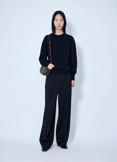 LN-CC® - Toteme: Classic Cashmere Crew Knit - Black Toteme Classic Cashmere Crew Knit Black tot0265061
