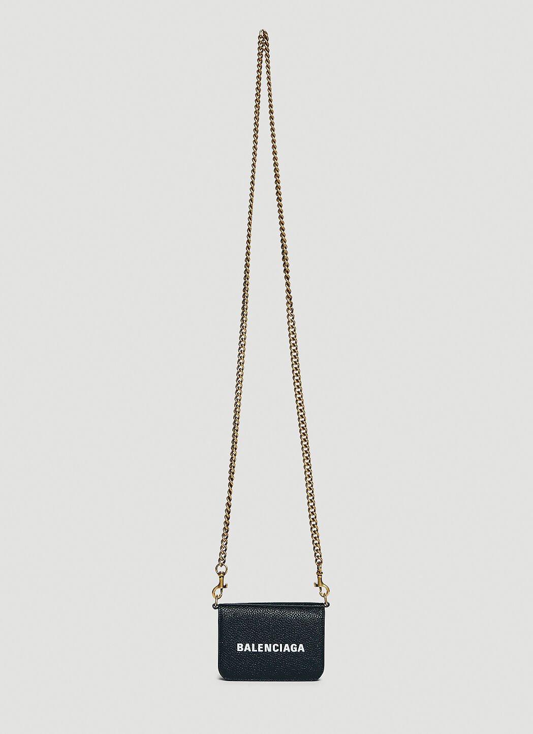Balenciaga Cash Mini Chain Wallet in Black LN CC