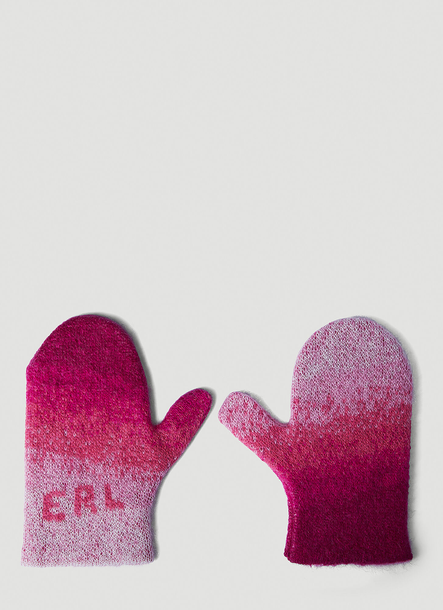 Erl Gradient Mitts In Pink