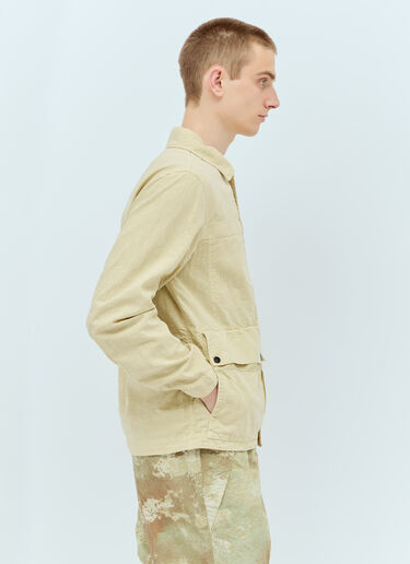 Stone Island 亚麻混纺衬衫夹克 米色 sto0156030