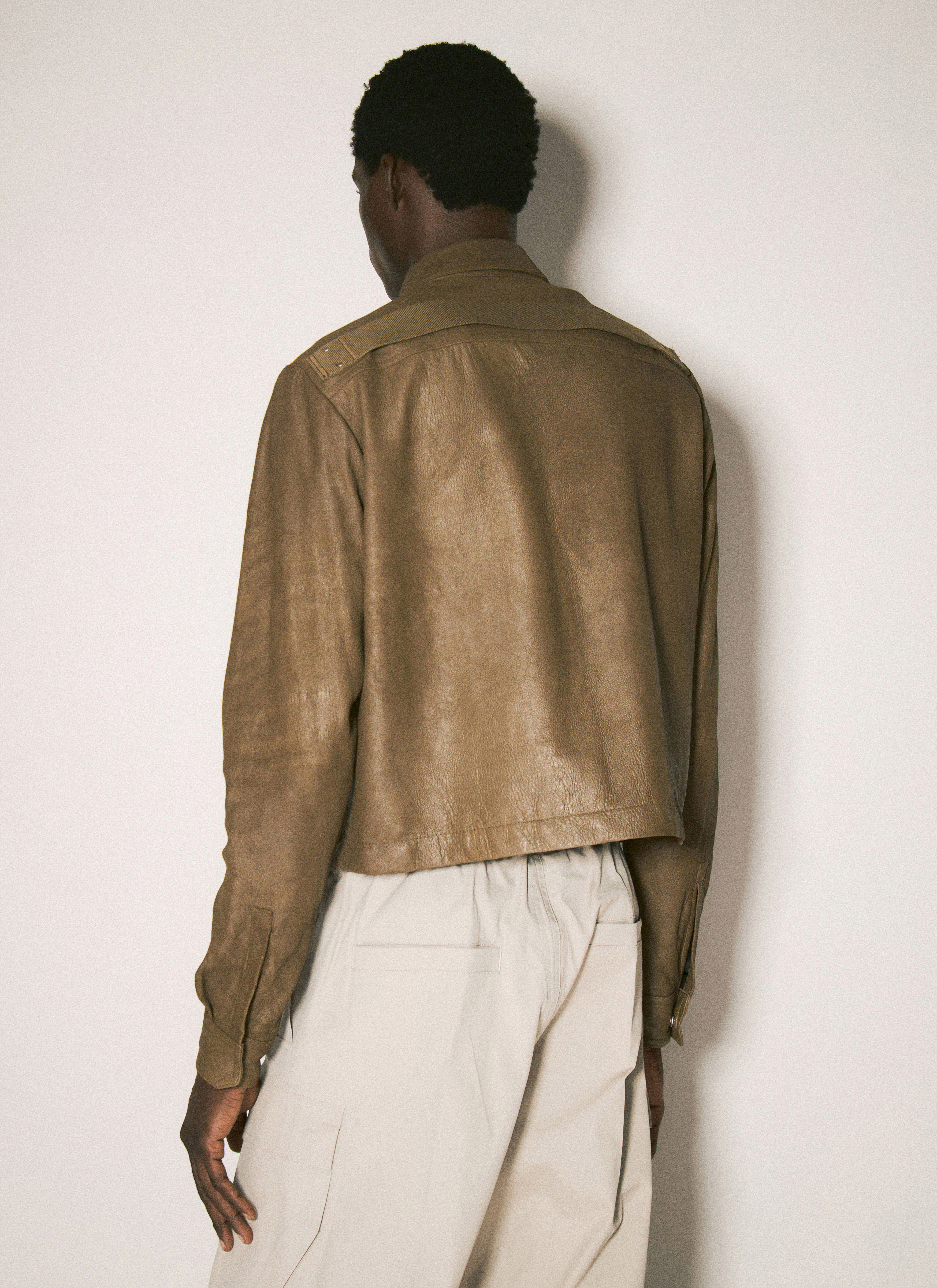Rick Owens Men's' Alice Strobe Shirt in Brown | LN-CC®