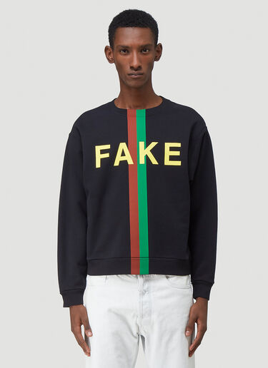 Gucci Fake Not Sweatshirt Black guc0142028