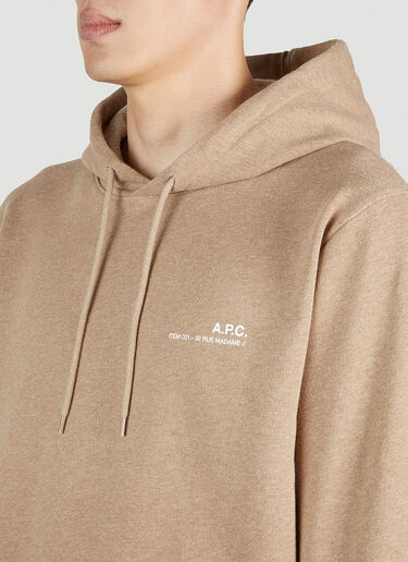Item 001 Hooded Sweatshirt A.P.C. Item 001 Hooded Sweatshirt Beige apc0151011
