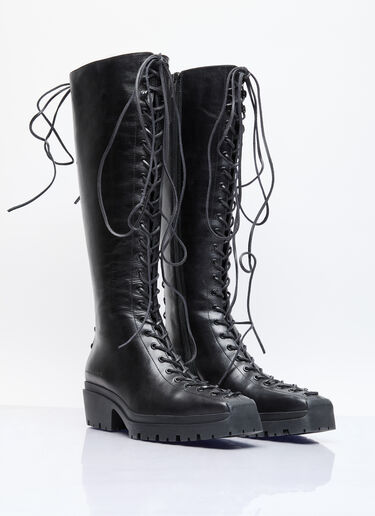 Alexander Wang Terrain 系带及膝靴 黑色 awg0256021