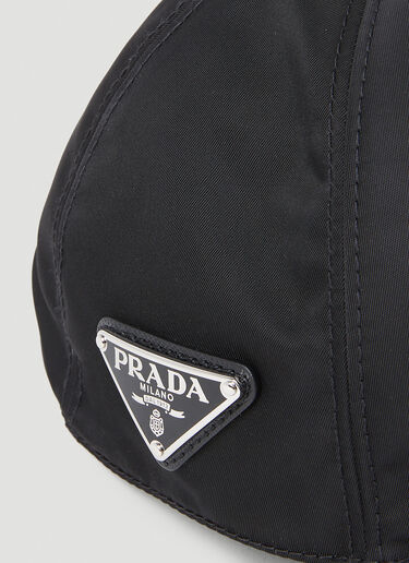 Prada 再生尼龙棒球帽 黑色 pra0254036