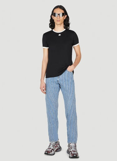 Courrèges Bumpy T 恤 黑色 cou0151001