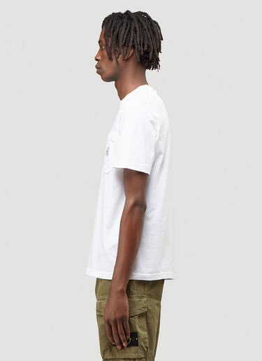 Stone Island Patch-Pocket T-Shirt White sto0144039