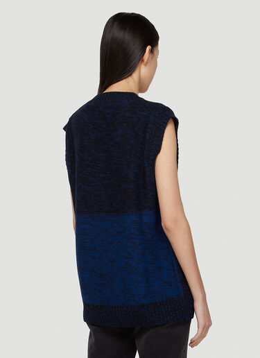 Acne Studios Landscape Knit  Sleeveless Sweater  Blue acn0248012