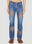 Boiler Room x P.A.M. Energy Sun Second Life Jeans Red bor0350005