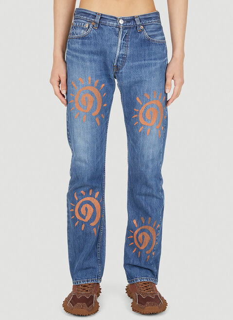 Vetements Energy Sun Second Life Jeans Light Blue vet0154008