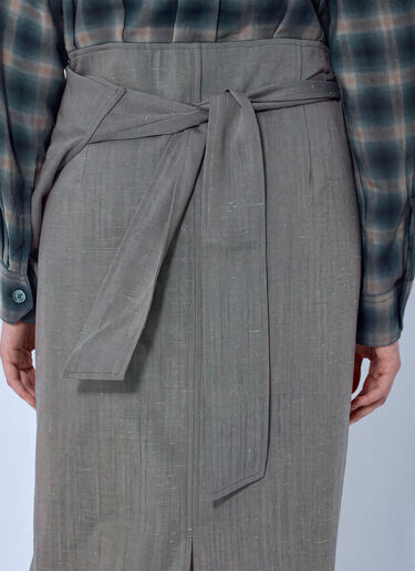 Our Legacy Twisted Shirt Dress Grey our0265022