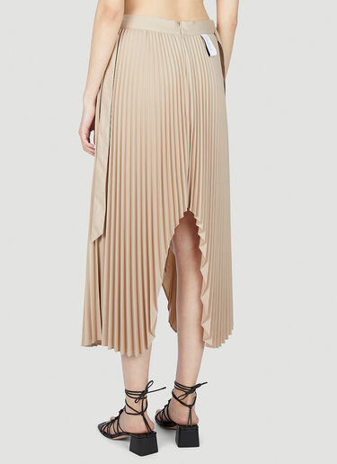 Rokh Satin Pleated Skirt Beige rok0251005