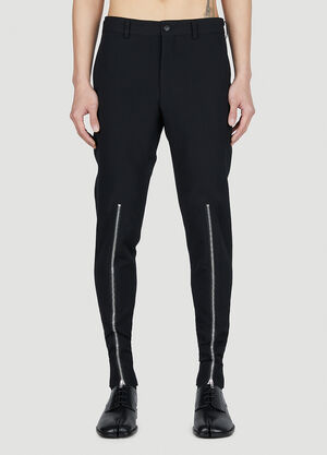 Comme Des Garçons Homme Plus Zip Motif Pants Black hpl0152002