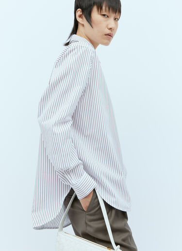 Signature Stripe Shirt TOTEME Signature Stripe Shirt White tot0254019