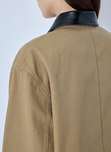 LN-CC® - Balenciaga: Cropped Workwear Jacket - Beige Balenciaga Cropped Workwear Jacket Beige bal0265020