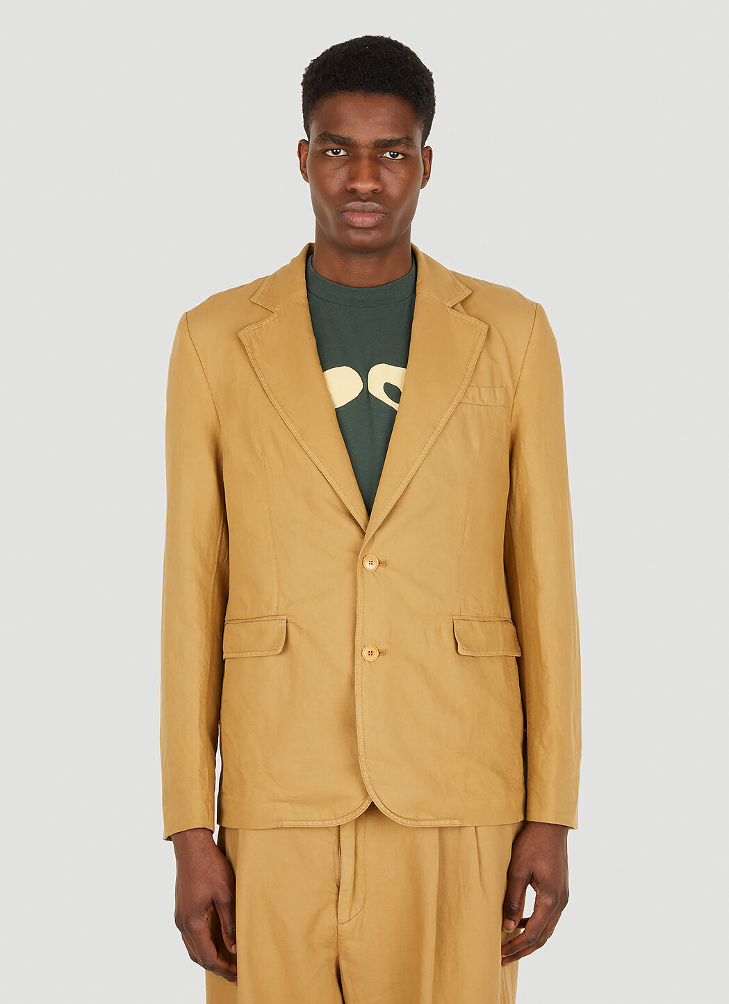 Long 2025 cotton blazer