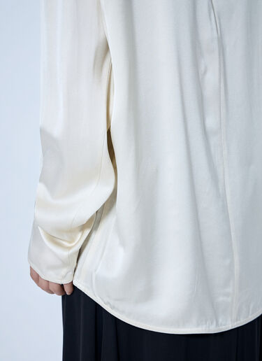 LN-CC® - Toteme: Slouch-Neck Blouse - Cream Toteme Slouch-Neck Blouse Cream tot0265031