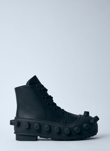 Walter Van Beirendonck Leather Boom Boots Black wlt0160013