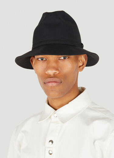 Spiller skak Ingeniører Blændende Yohji Yamamoto メンズ ブラック Fedora ハット | LN-CC®