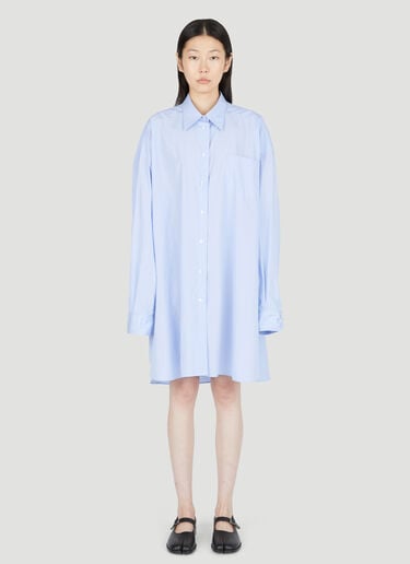 Maison Margiela オーバーサイズポプリンシャツ ブルー mla0253005