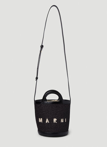 Marni Tropicalia Mini Bucket Shoulder Bag Black mni0251049