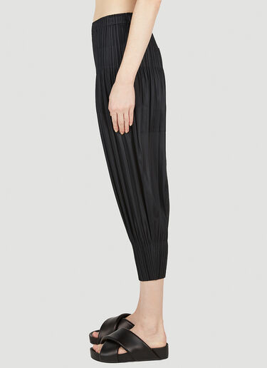 Pleats Please Issey Miyake Fluffy Tapered Pants Black plp0252011