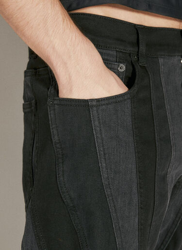 Spiral Baggy Jeans Mugler Spiral Baggy Jeans Black mug0154002
