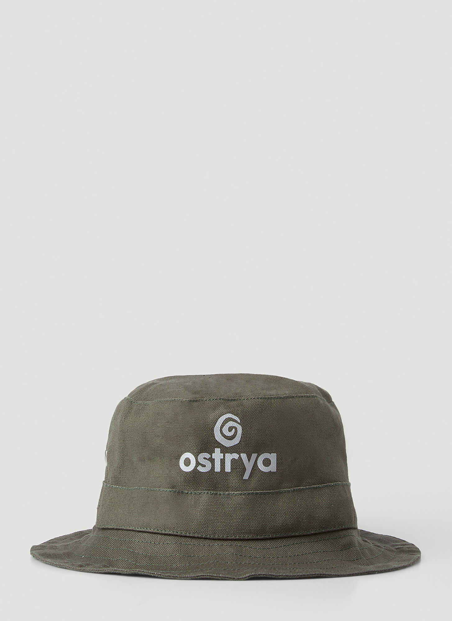 Ostrya Otis Logo Print Bucket Hat Male Green