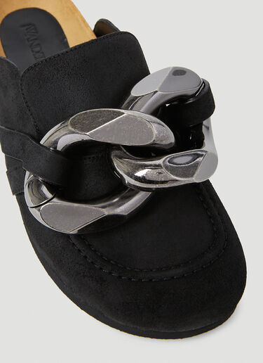 JW Anderson Chain Suede Mules Black jwa0253019