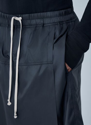 Moncler x Rick Owens Drawstring Midi Kilt Shorts Black mcs0363014