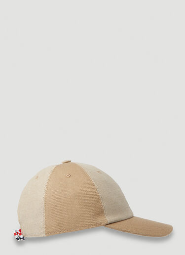 Thom Browne Panelled Baseball Cap Khaki thb0152021