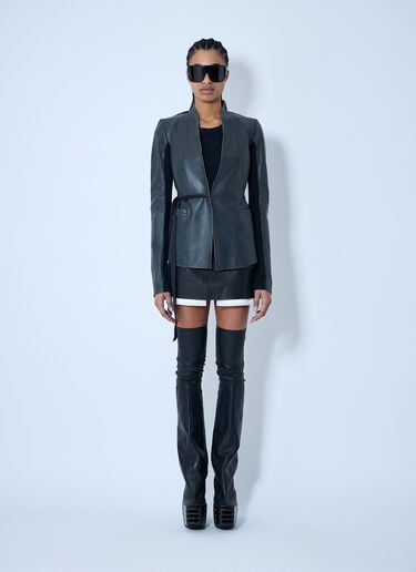 Rick Owens Leather Jacket Black ric0259009