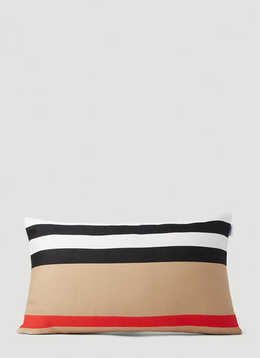 Icon Stripe Cushion Cover Burberry Icon Stripe Cushion Cover Beige bur0252060
