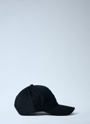 Moncler Logo Embroidered Baseball Cap Black mon0163030
