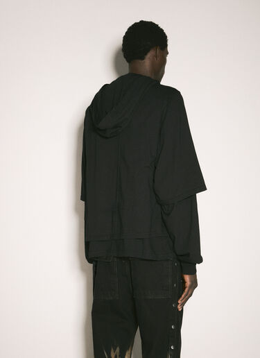 Rick Owens DRKSHDW Hustler Hooded T-Shirt Black drk0158007