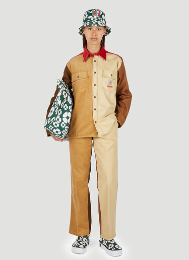 Marni x Carhartt Colour Block Panel Pants Brown mca0250013
