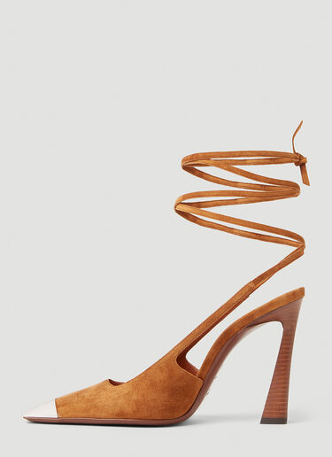 Saint Laurent Blade High Heel Shoes Tan sla0251175