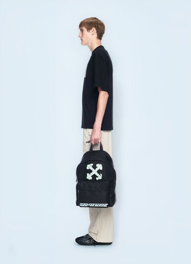 Off-White Money Print Heritage Backpack Black ofw0160104