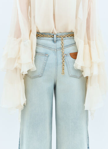 Chloé 로고 벨트 골드 chl0258026