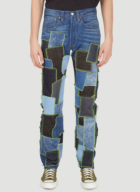 Vetements Drop 6 Patchwork Jeans Light Blue vet0154008