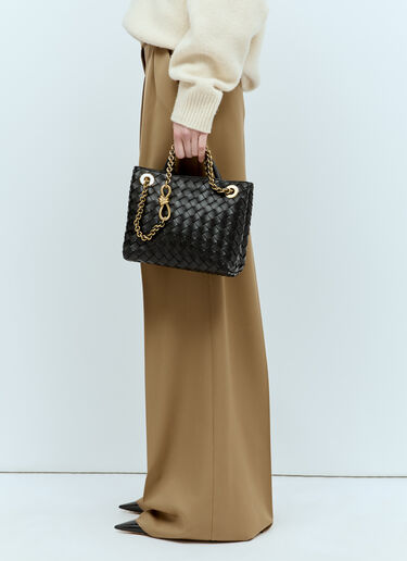 Bottega Veneta 스몰 체인 안디아모 핸드백 블랙 bov0256013