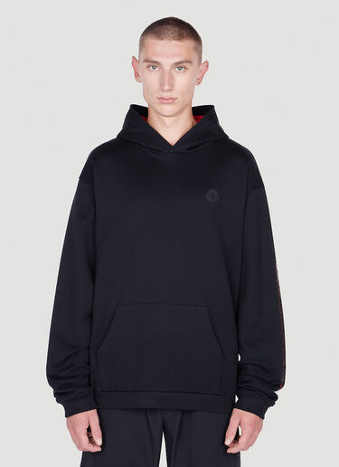 Moncler 徽标印花连帽运动衫 黑色 mon0152036